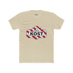 KOST Logo Tee — Retro Candy-Stripe Graphic T-Shirt