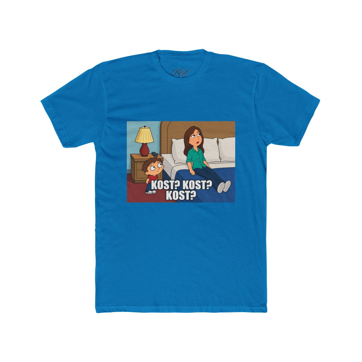 Kost? Kost? Kost? Funny Cat Meme Cotton T-Shirt