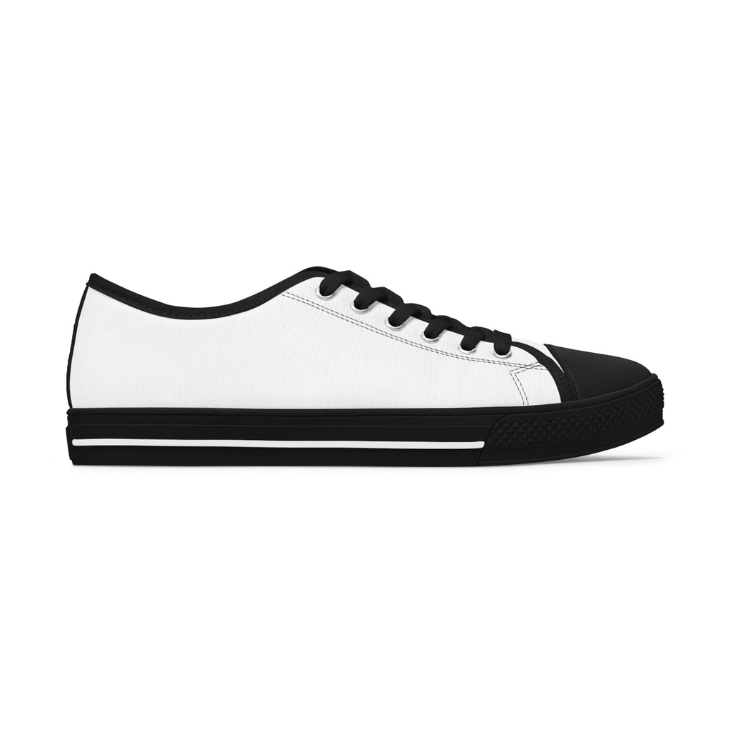 Women's Low Top Sneakers with Custom Script Logo