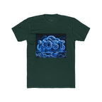 Cloud Glow T‑Shirt — 'KOST' Neon Blue Cloud Graphic Tee