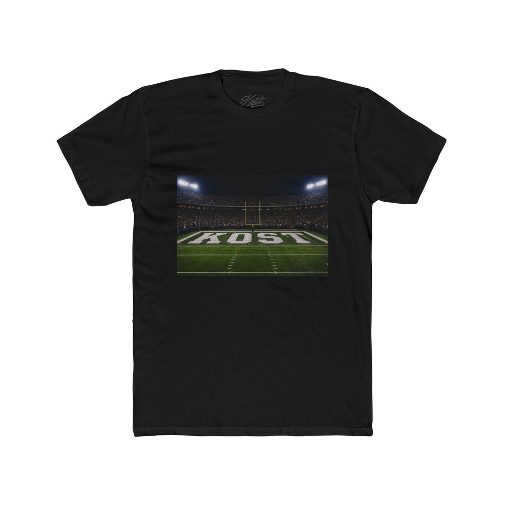 Football Stadium Field Photo Tee — 'KOST' Endzone Graphic