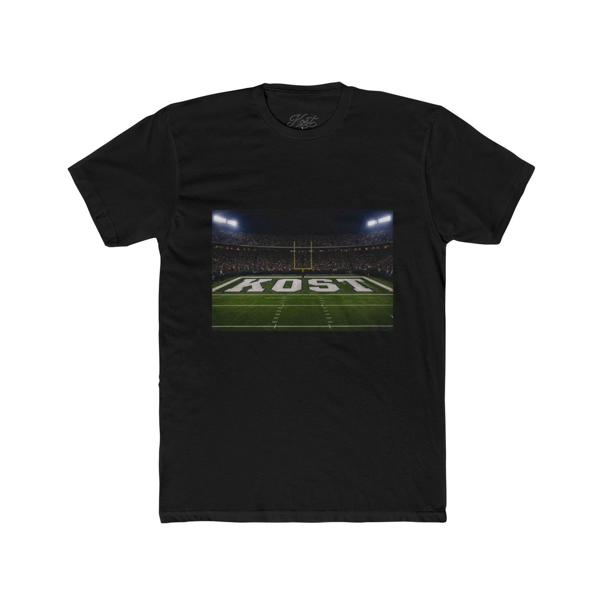 Football Stadium Field Photo Tee — 'KOST' Endzone Graphic
