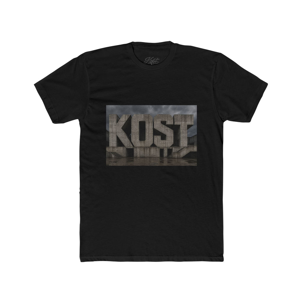 KOST Concrete Wall Graphic Tee — Urban Industrial Streetwear T-Shirt