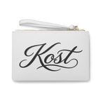 Kost Logo White Clutch Bag
