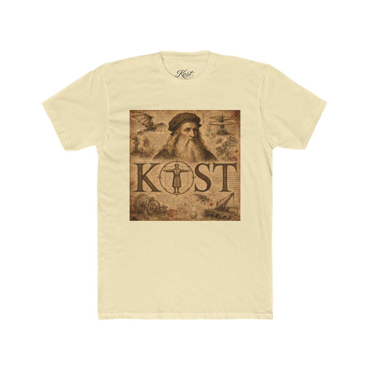 Leonardo Inspired 'KOST' Vintage Art Tee