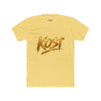 KOST Gold Script T‑Shirt — Streetwear Graphic Tee with Metallic Brush Lettering