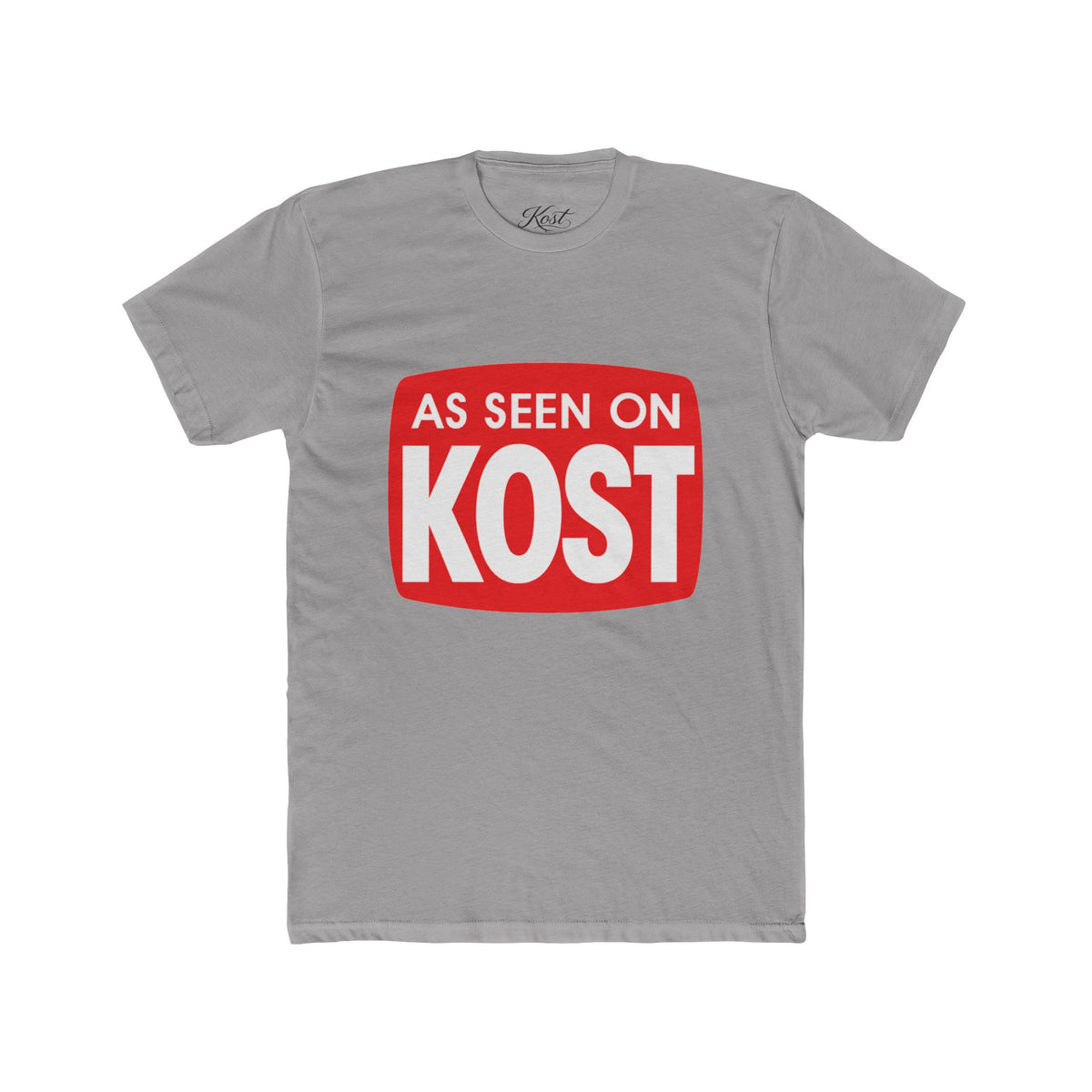 As Seen On KOST Tee — Retro Red Logo Graphic T‑Shirt