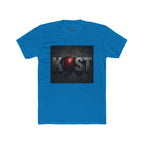 KOST Logo T-Shirt — Distressed Metallic Text with Red Orb Graphic