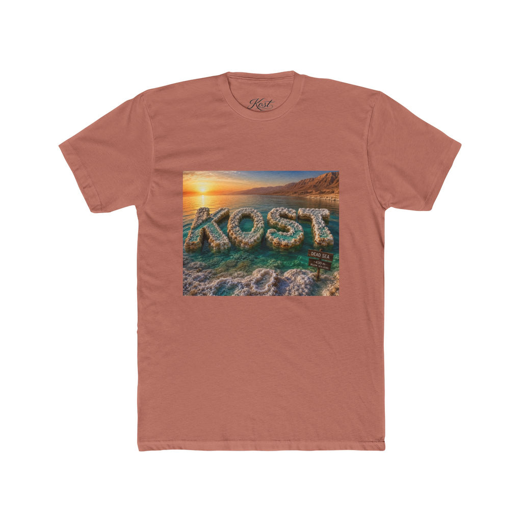 Lost Beach Sunset T‑Shirt — Scenic Ocean Typography Tee