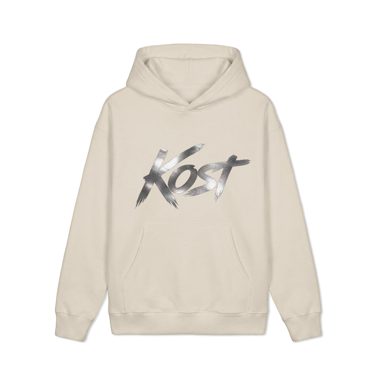 Kōst Script Hoodie – Neutral Streetwear Pullover