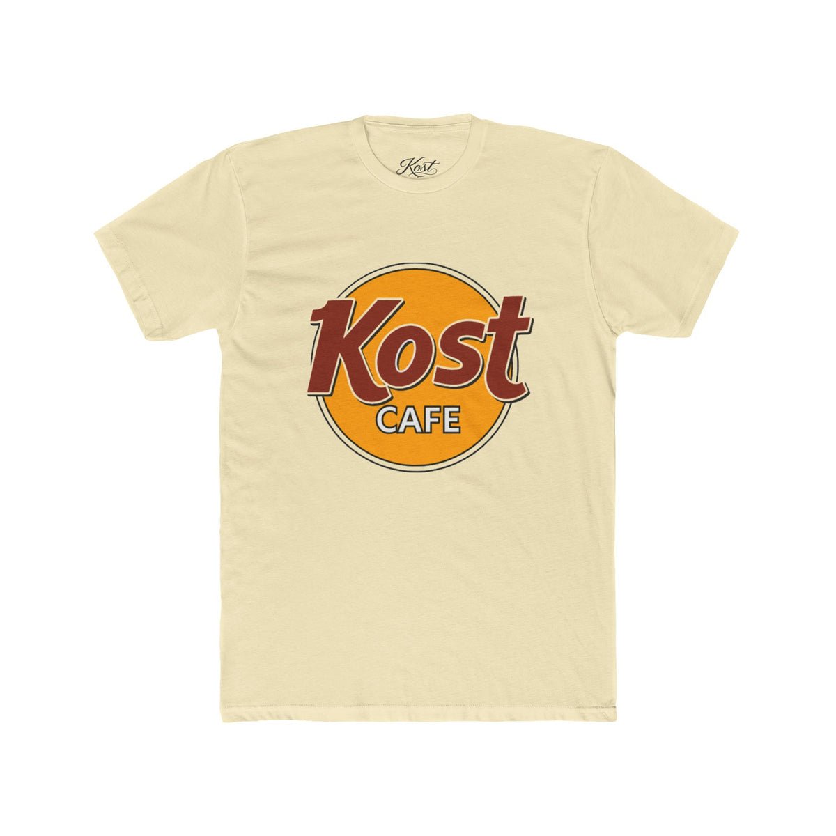 Kost Café Logo Tee — Vintage Retro Coffee Shop T-Shirt