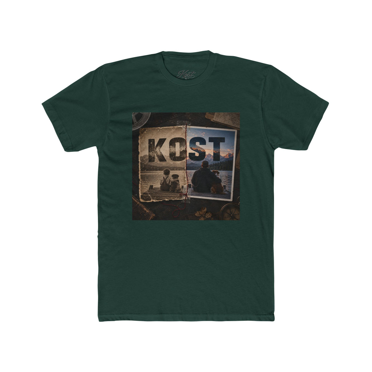 KOST Vintage Collage Tee — Retro Roadtrip Graphic T-Shirt