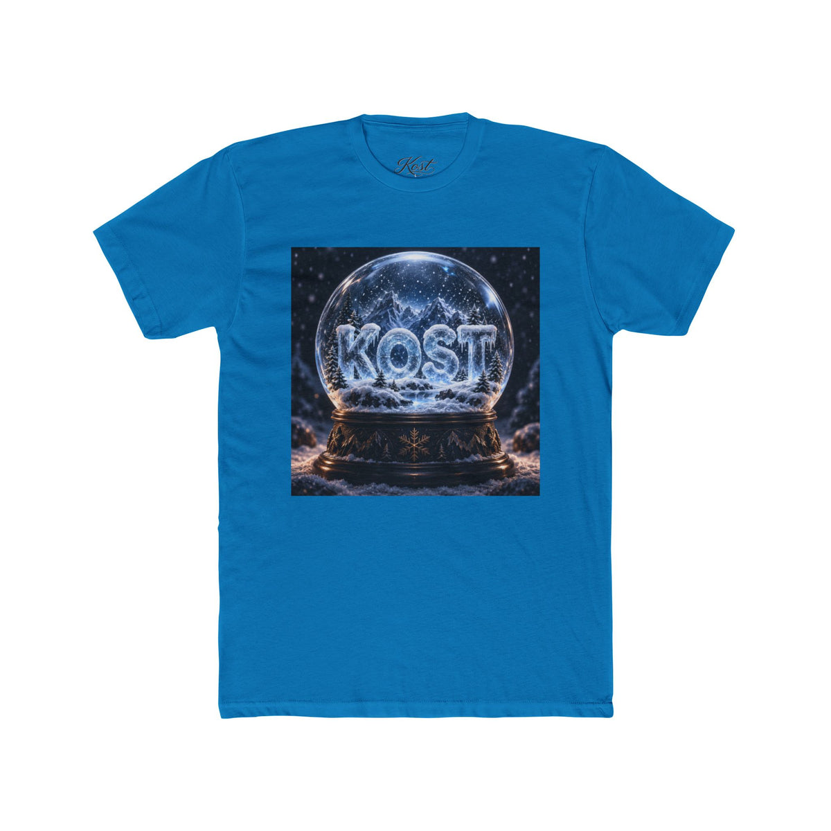 KOST Snow Globe Graphic Tee — Vintage Holiday Winter Scene T-Shirt