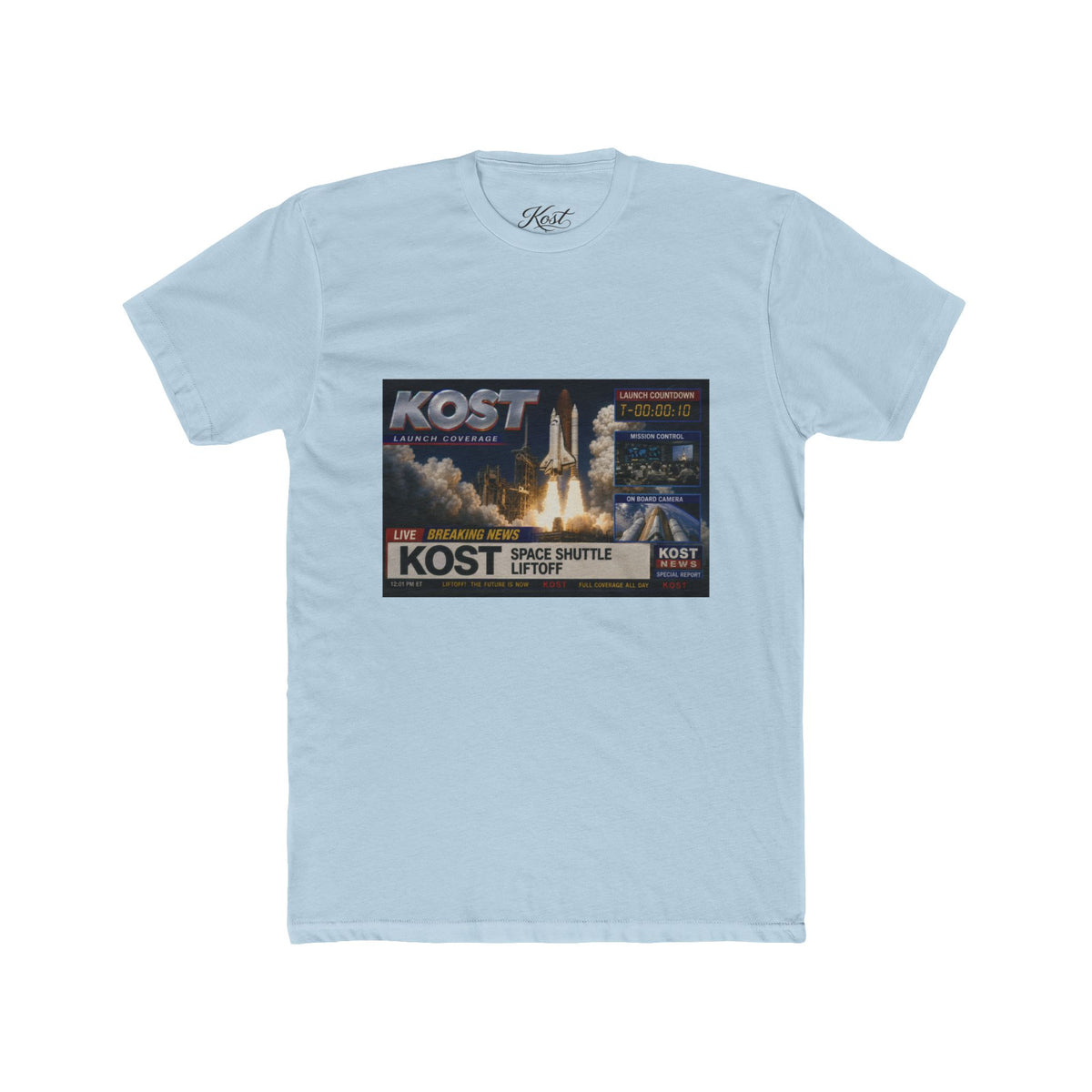 KOST Space Shuttle Launch Graphic Tee – Retro Rocket Sci‑Fi T-Shirt