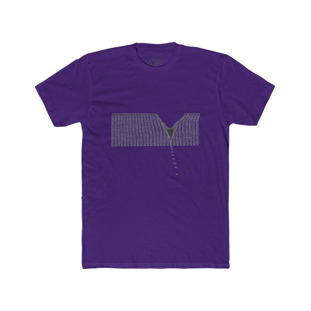 Minimalist V-Neck Optical Illusion T-Shirt