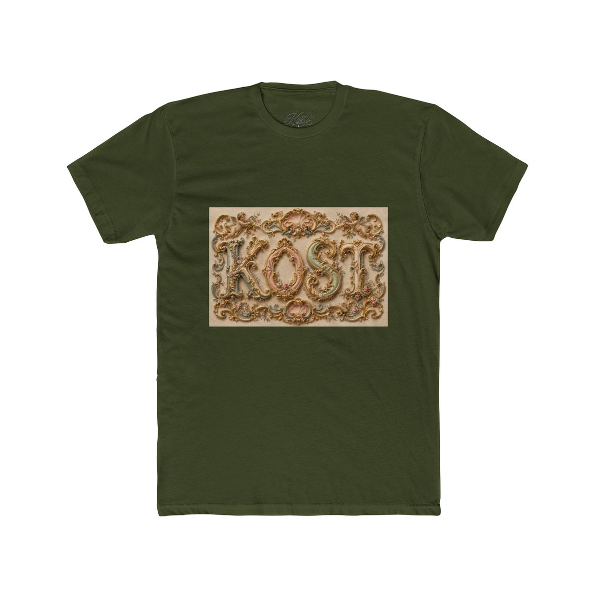 Baroque Ornate Frame T-Shirt — Vintage Gold Rococo Design
