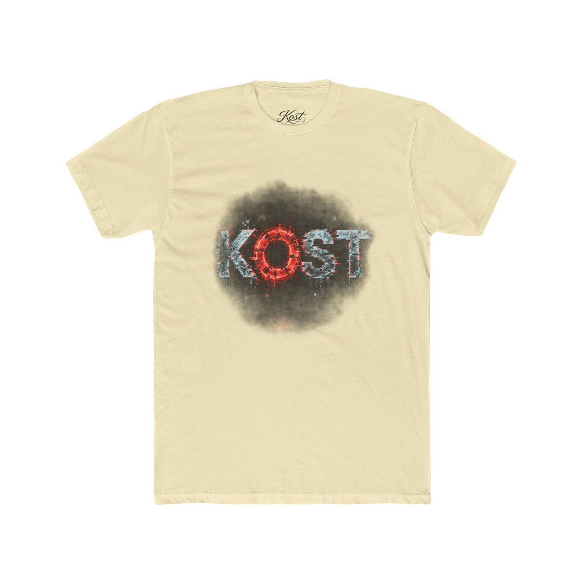 Lost Distressed Graphic Tee — 'LOST' Red & Blue Vintage Smoke Design