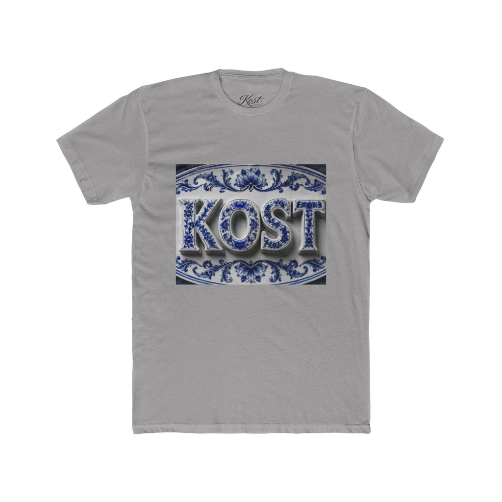 KOSTI Blue Ornamental Graphic T-Shirt