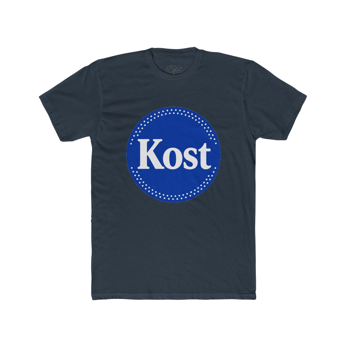 Kost Logo Tee — Vintage Blue Circle Graphic T‑Shirt