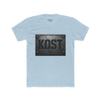 KOST Industrial Metal Plaque T‑Shirt — Vintage Steel Nameplate Tee