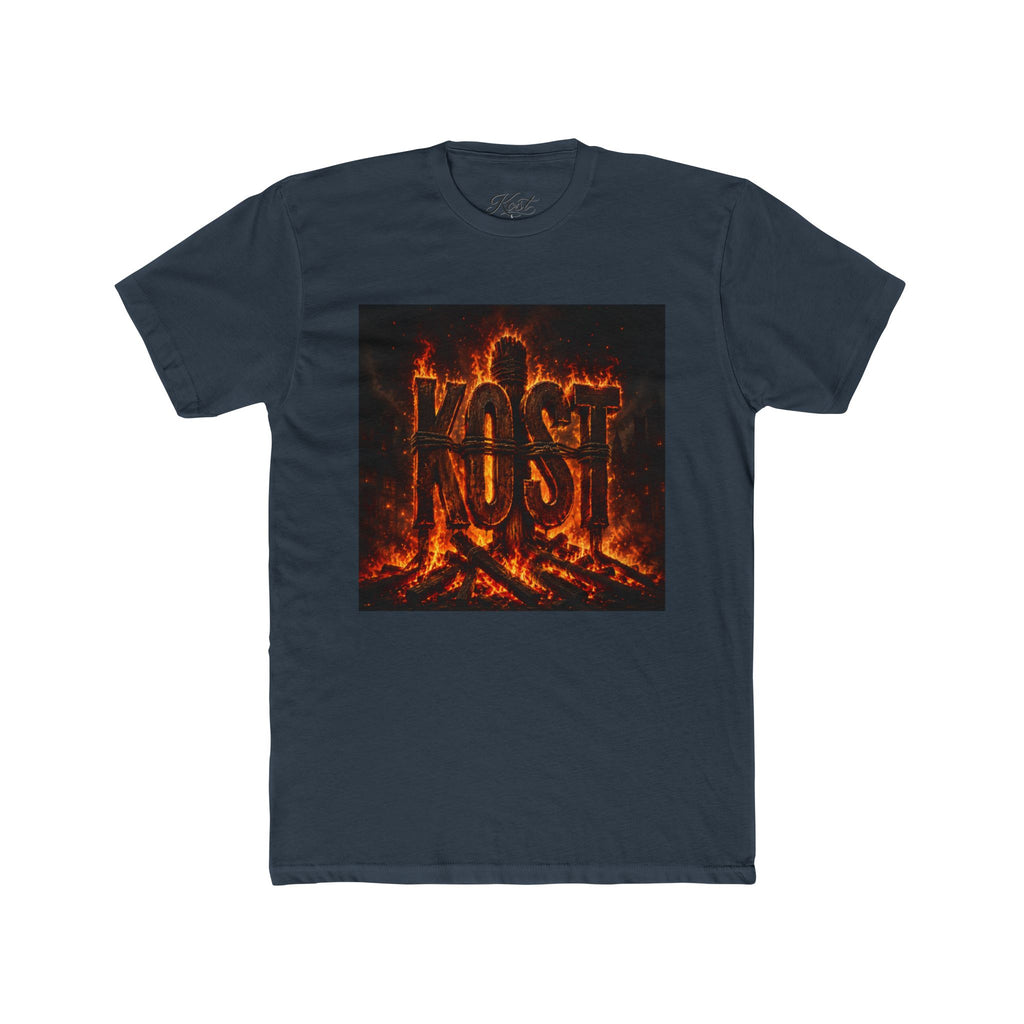 Crew Tee — 'KOST' Flaming Logo Graphic T-Shirt