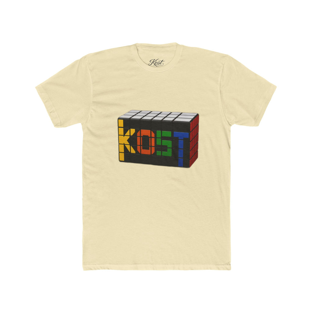 Rubik-Inspired 'KOST' Cube Tee — Retro Puzzle Gamer T-Shirt