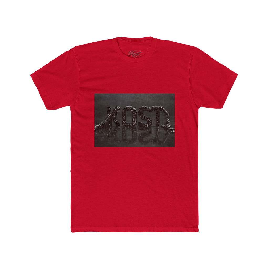 Vintage Black Washed 'KOST' Graphic Tee — Distressed Streetwear Cotton T-Shirt