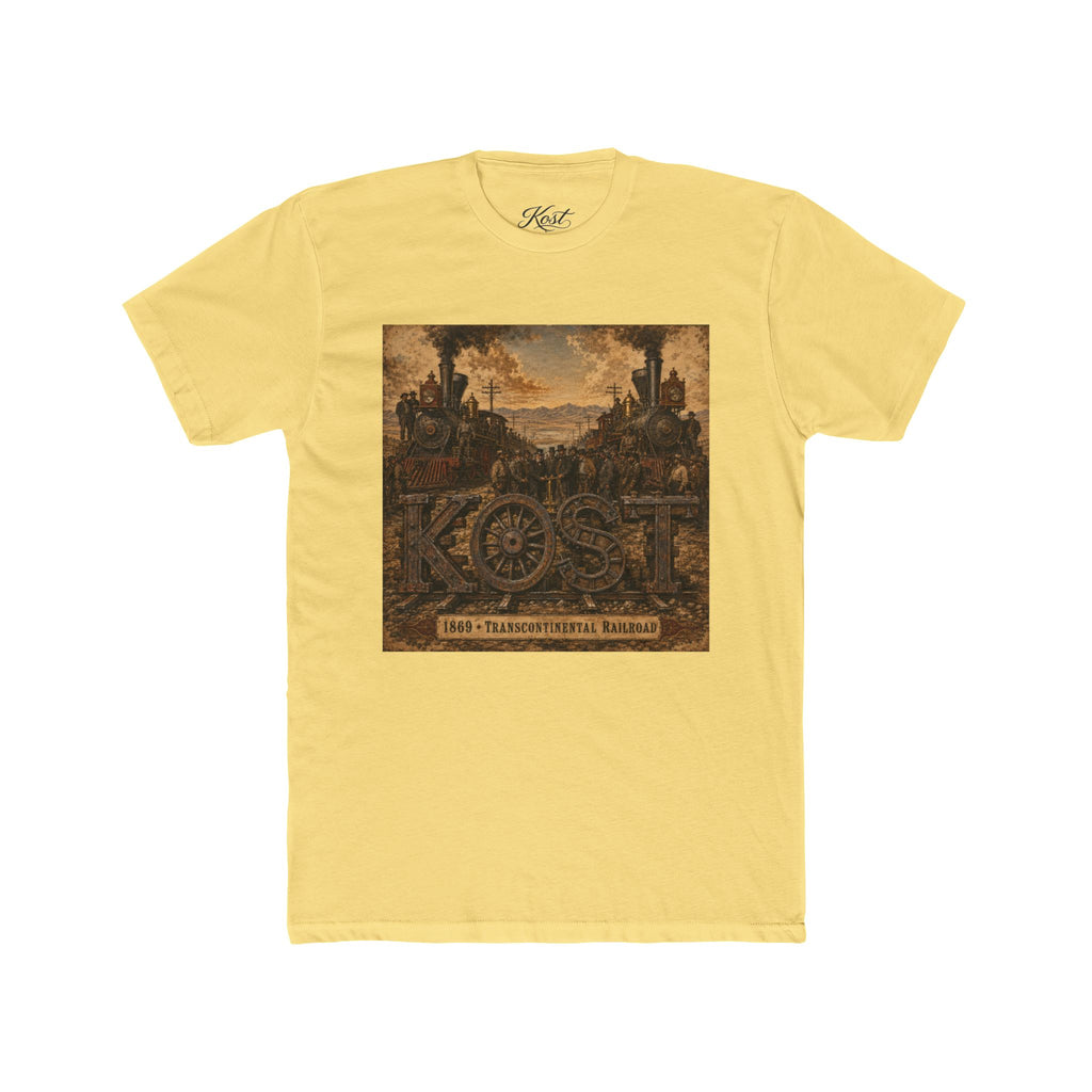 Vintage Rustic 'KOST' Graphic Tee — Industrial Steampunk Art Shirt
