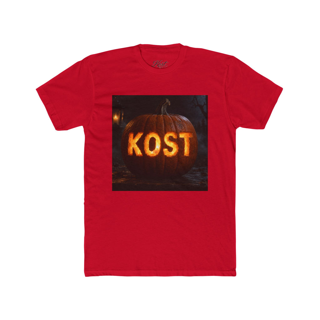 Pumpkin Carved 'KOST' Tee — Halloween Jack-O'-Lantern T-Shirt
