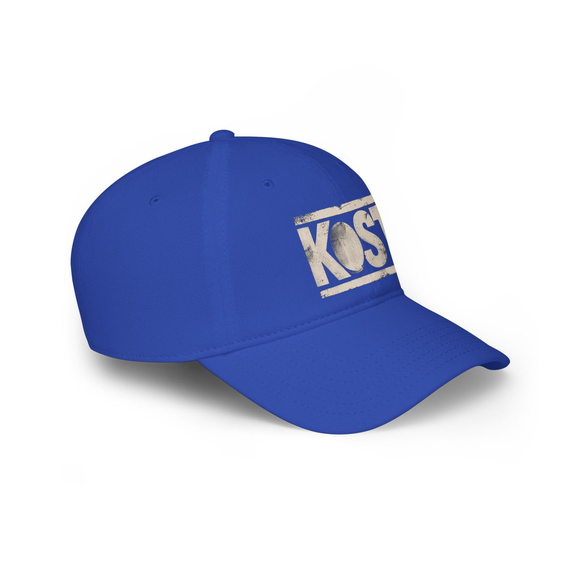 KOST Vintage Logo Baseball Cap — Distressed Red Low Profile Hat