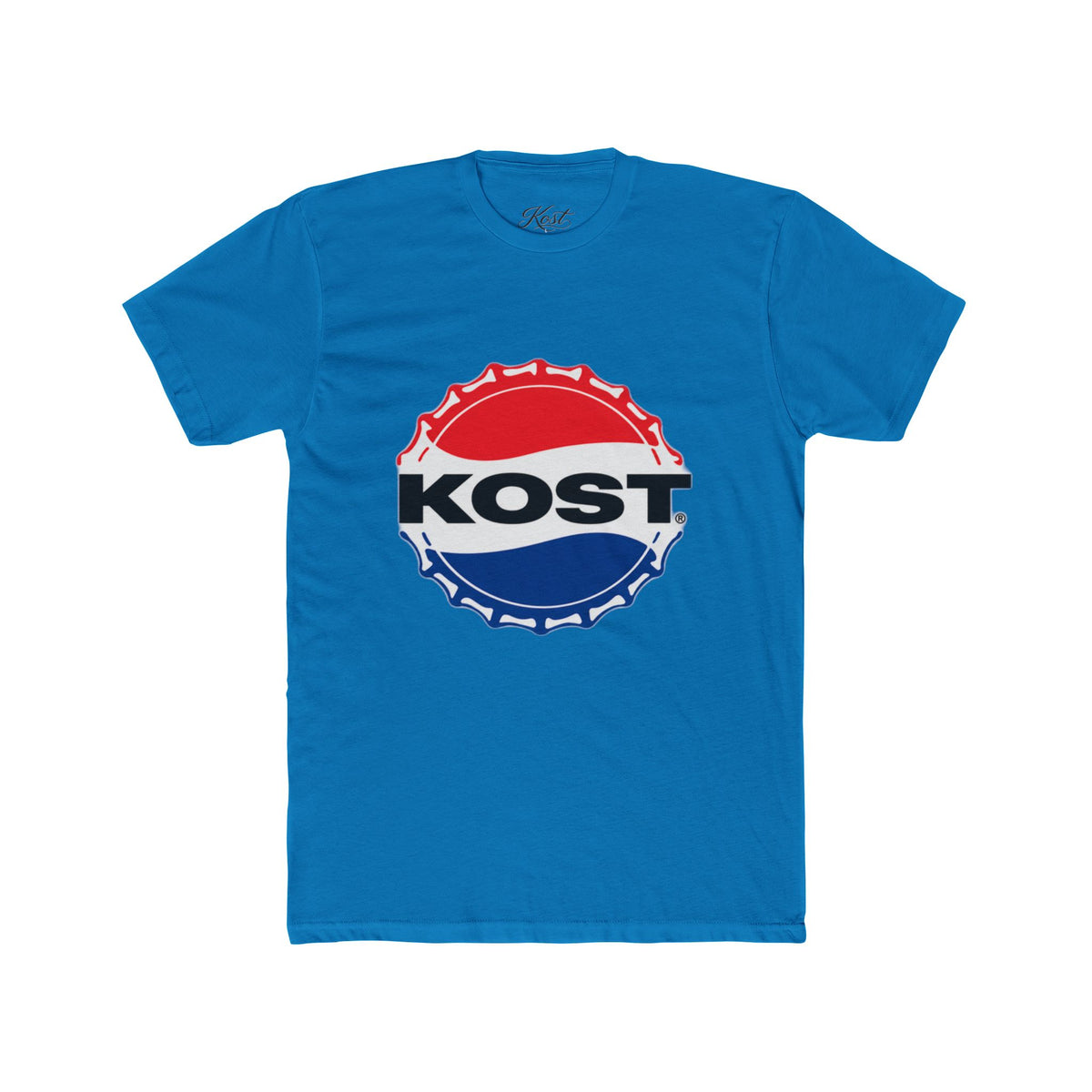 KOST Retro Bottle Cap Tee — Red, White & Blue Logo T-Shirt
