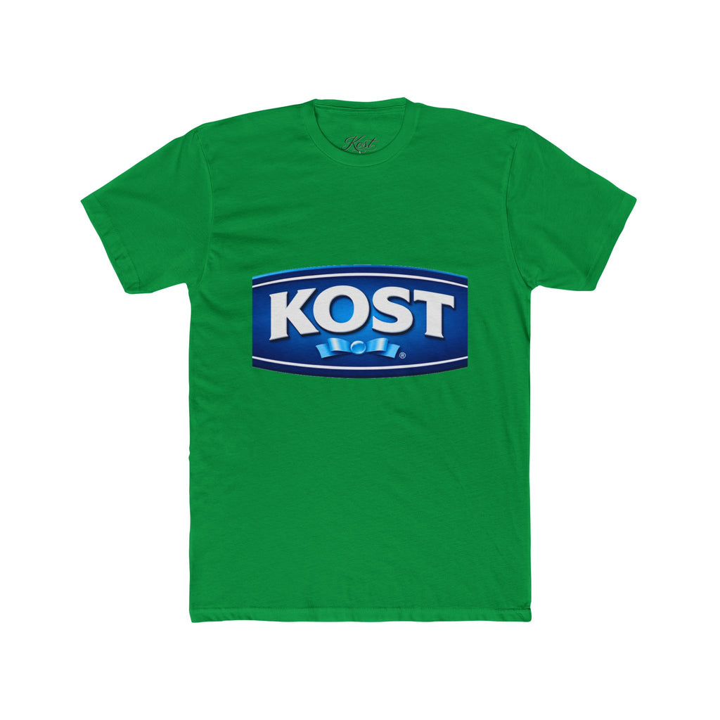 KOST Logo Crewneck T‑Shirt — Vintage Blue Brand Graphic Tee