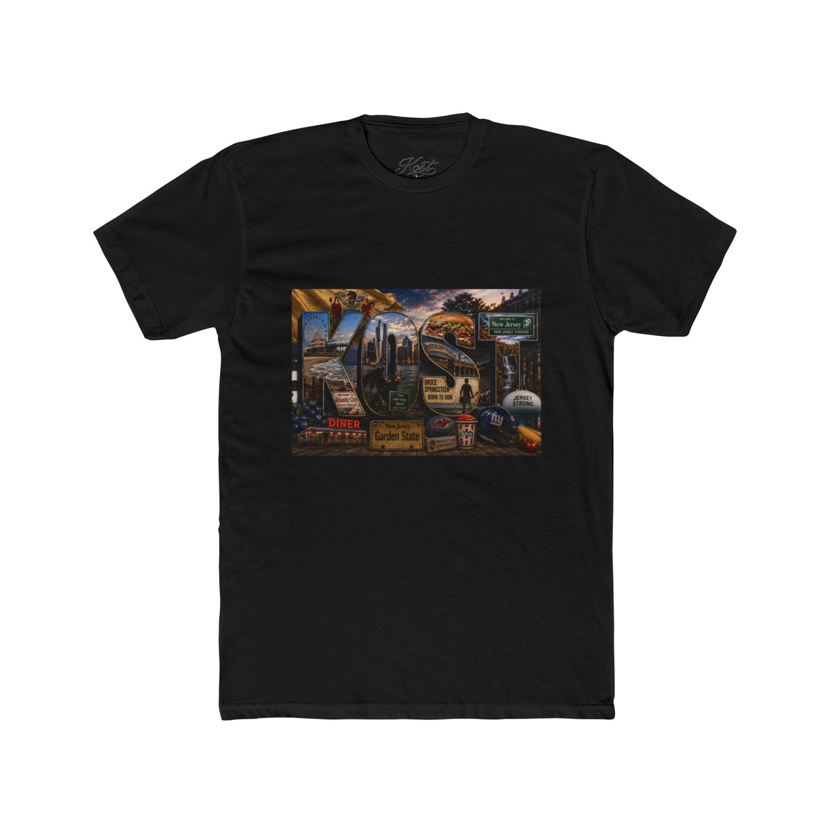 Vintage Route 66 Road Trip Tee — Retro Gas Station Collage T‑Shirt