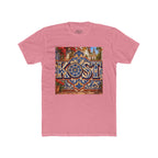 Ornate Blue and Red Tile Pattern T-Shirt