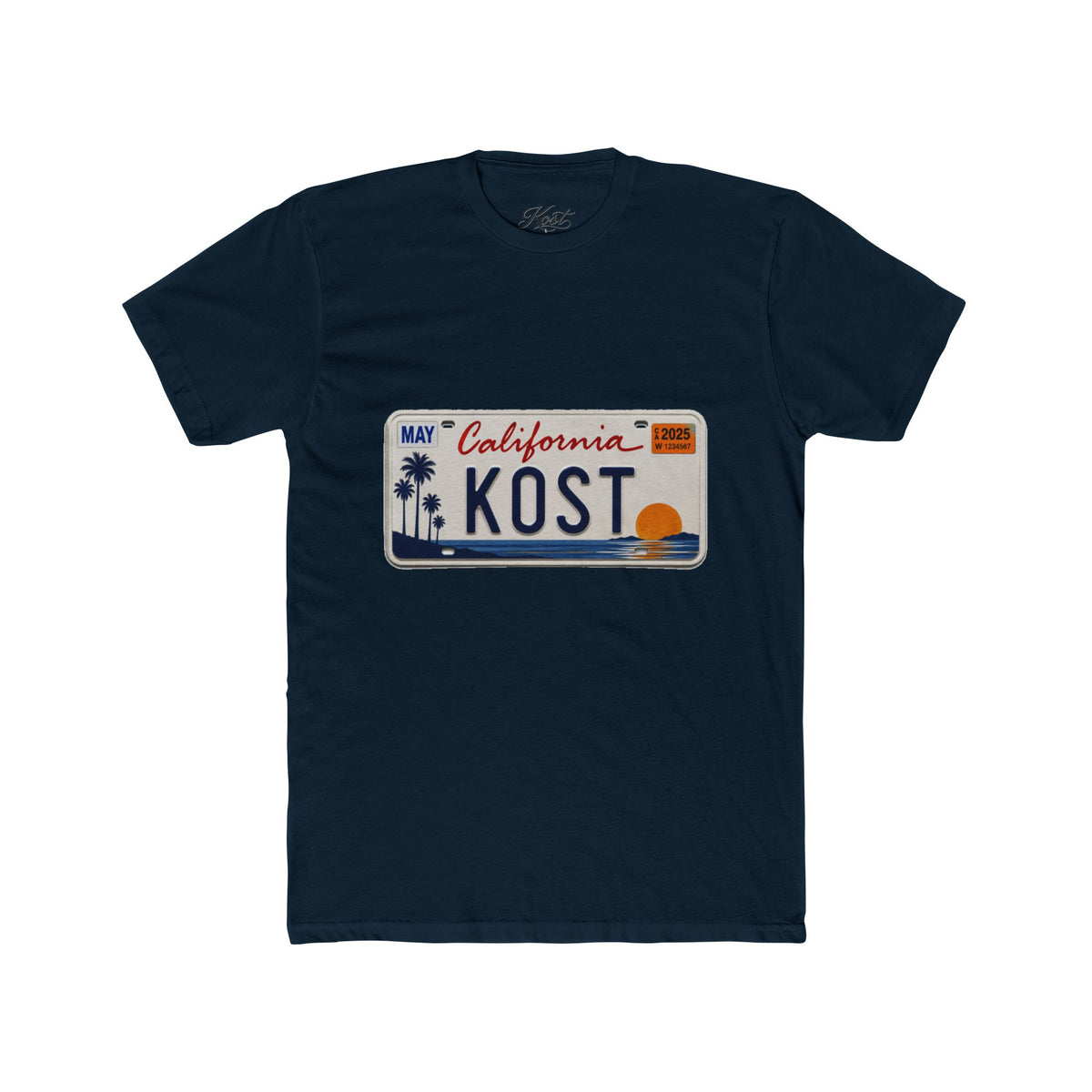 California License Plate Tee – KOST Vintage Beach Sunset Graphic Shirt