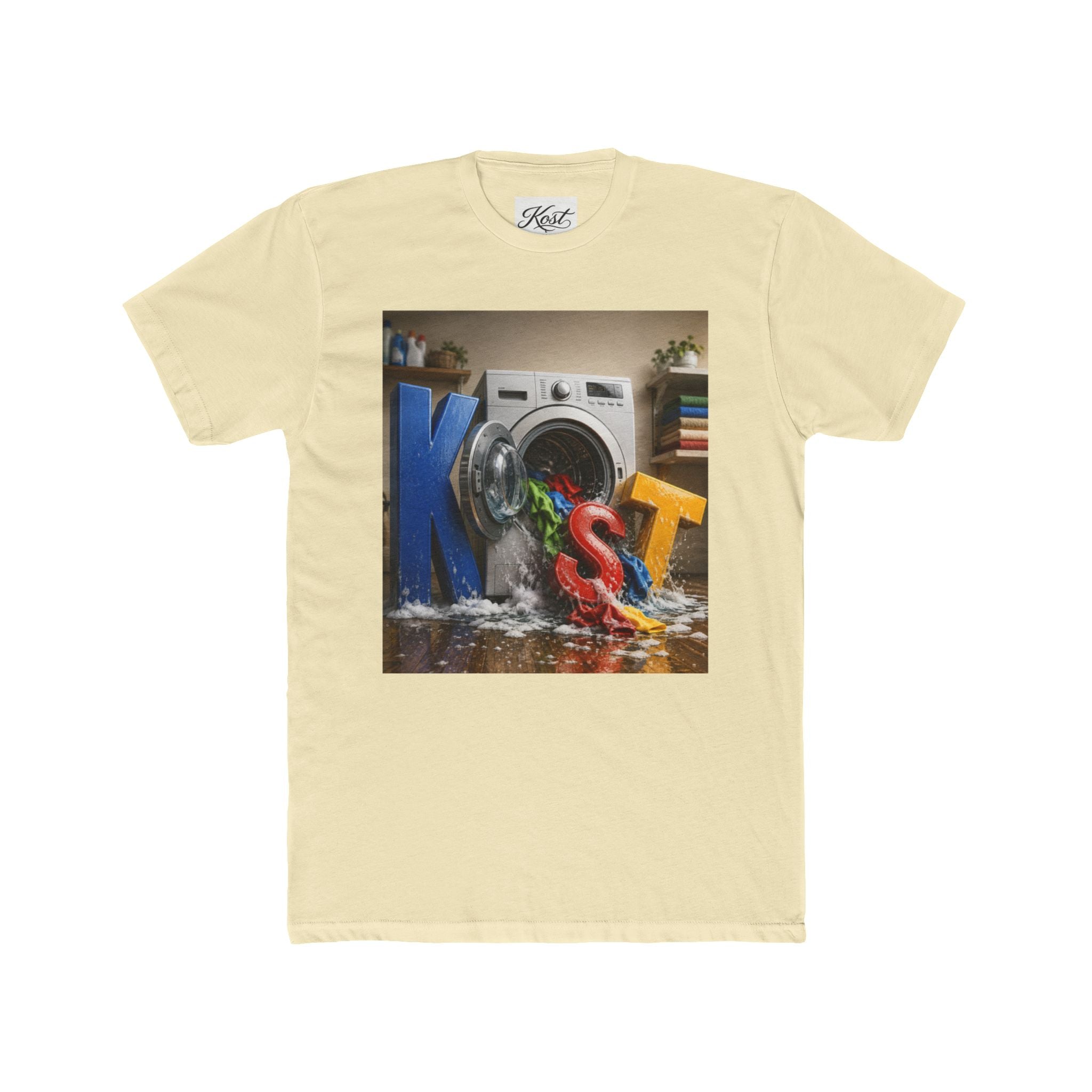 T‑Shirt — Colorful 'Lost Socks' Washing Machine Graphic Tee