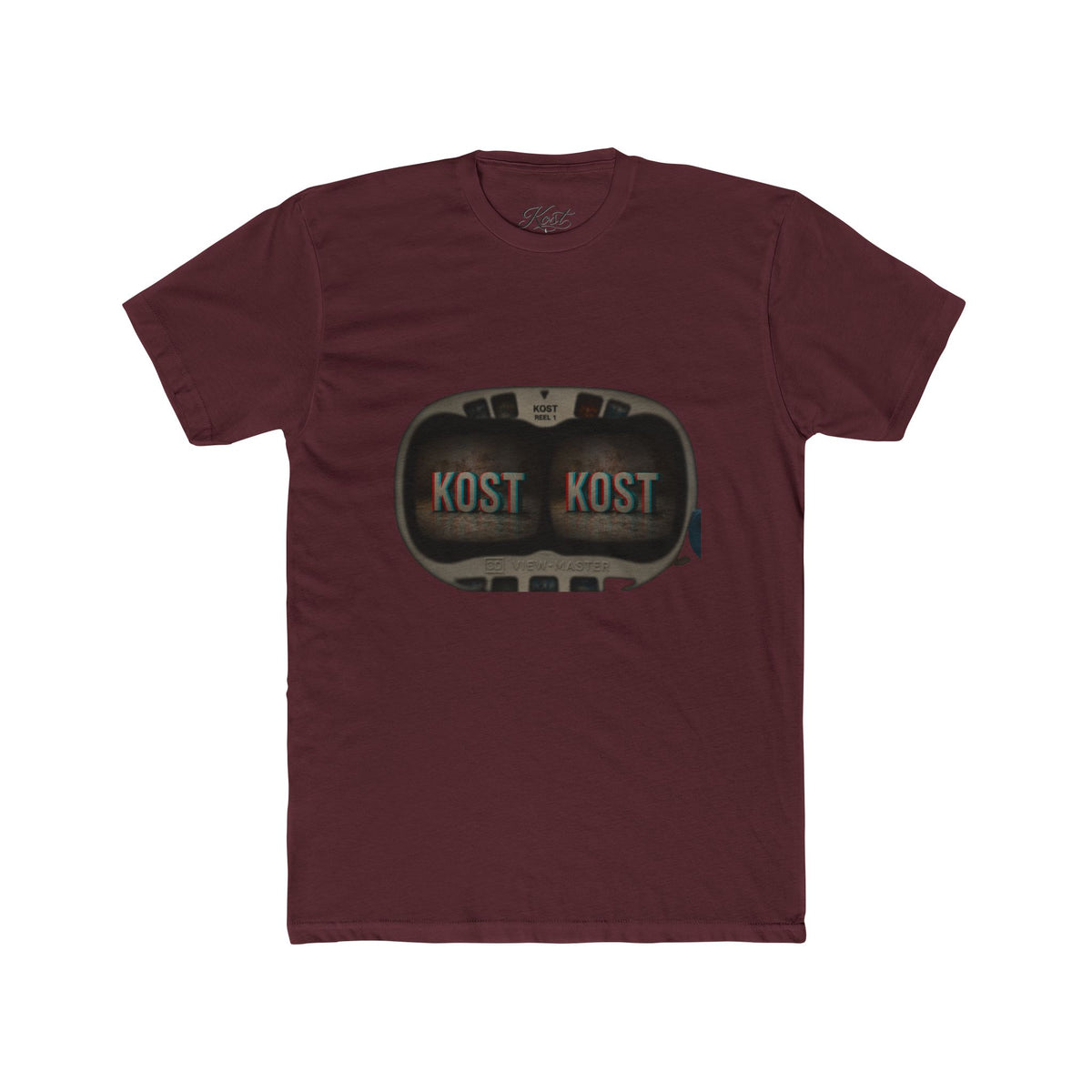 KOST Retro Camera Tee — Vintage Viewfinder Graphic Crew T-Shirt