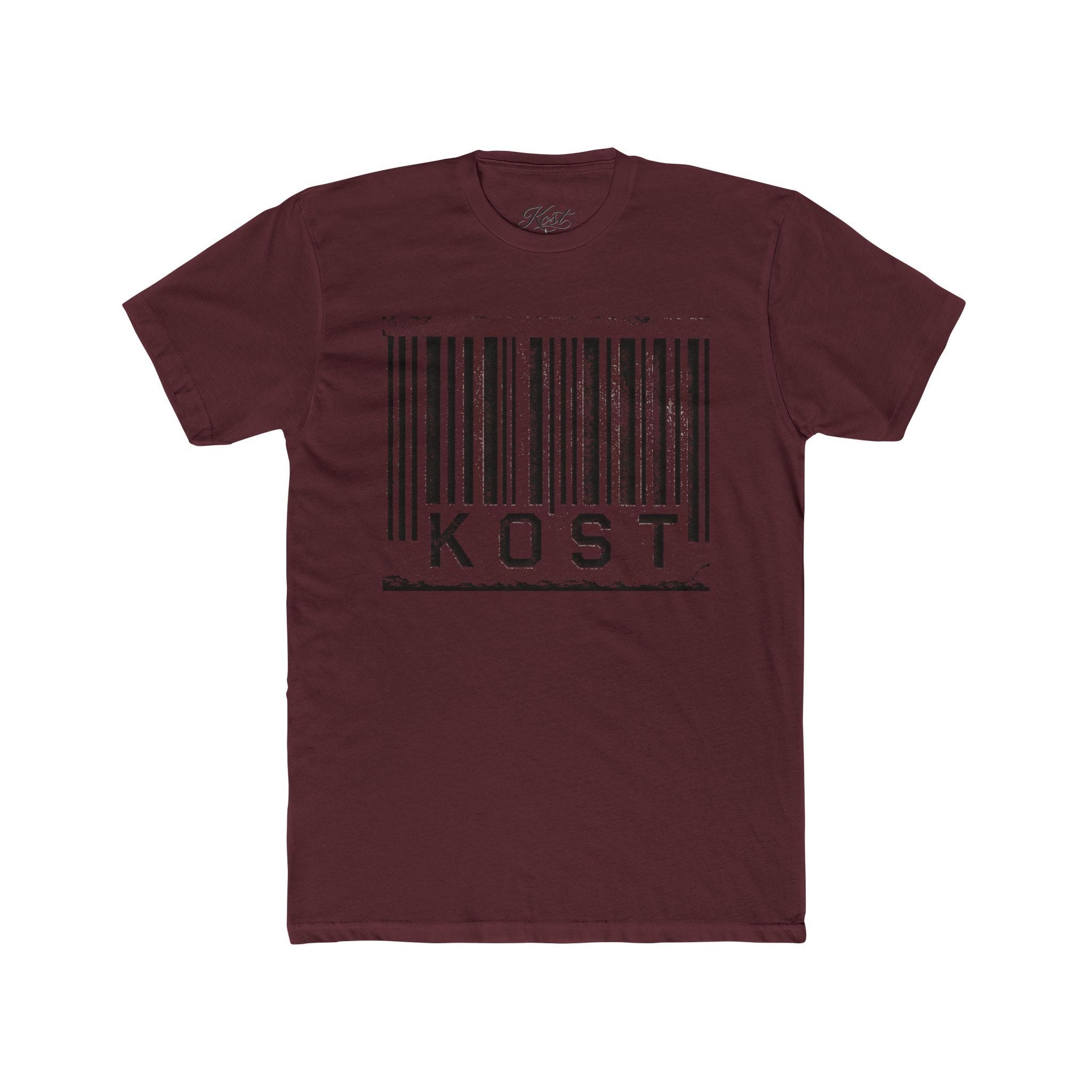 KOST Barcode Graphic Tee — Distressed Industrial Streetwear T‑Shirt