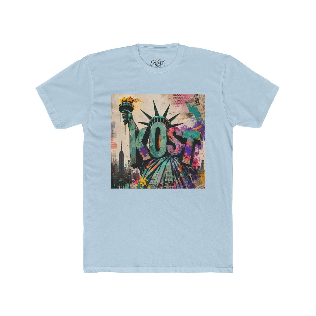 KOST Statue of Liberty Graphic Tee – Colorful NYC Street Art T-Shirt