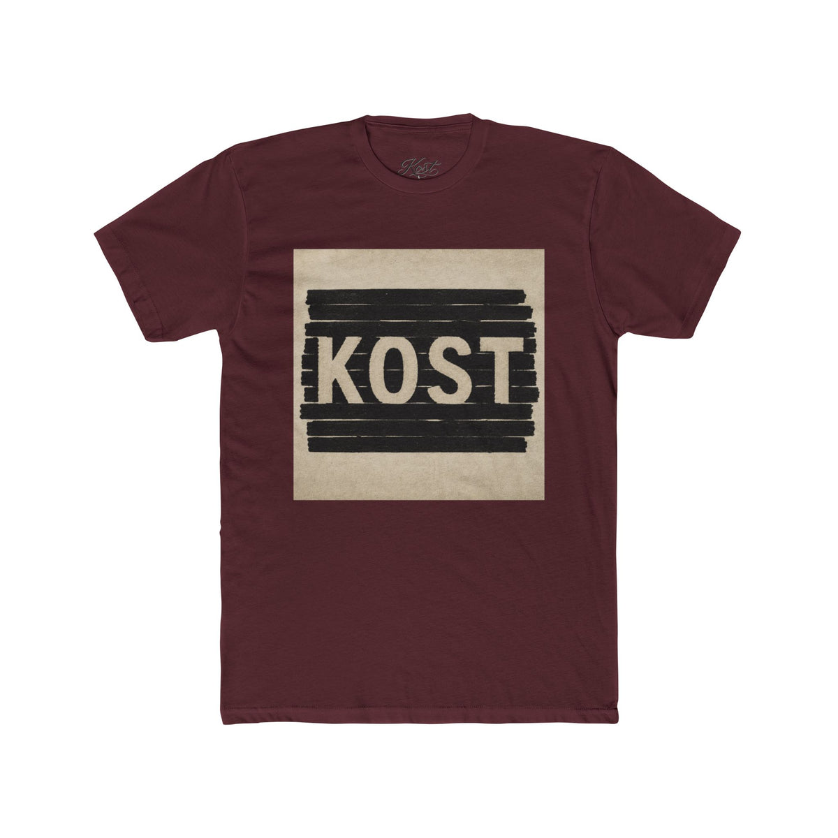 KOST Graphic Tee – Vintage Block Logo Cotton T‑Shirt