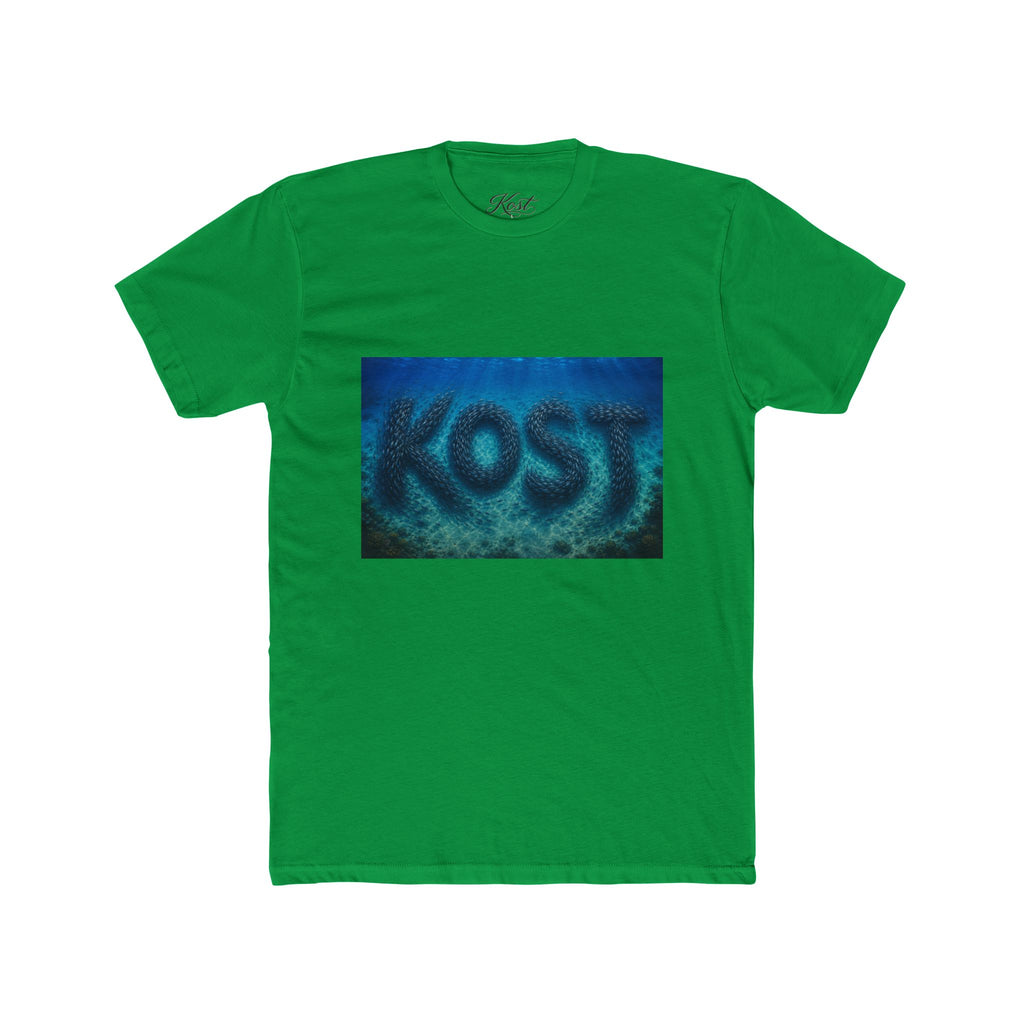 KOST Blue Abstract Graphic T-Shirt