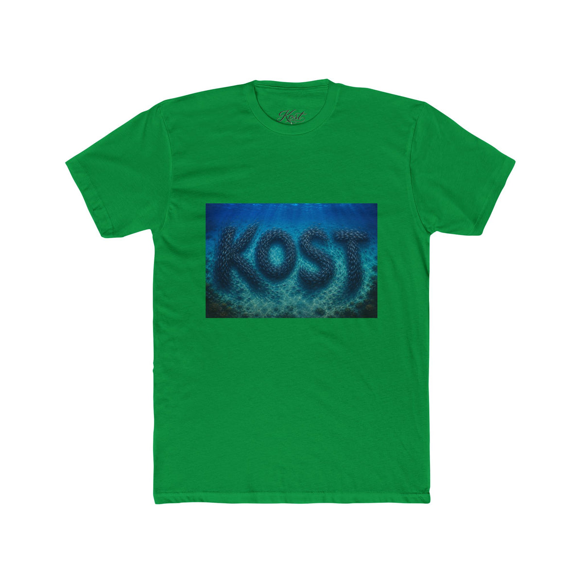 KOST Blue Abstract Graphic T-Shirt