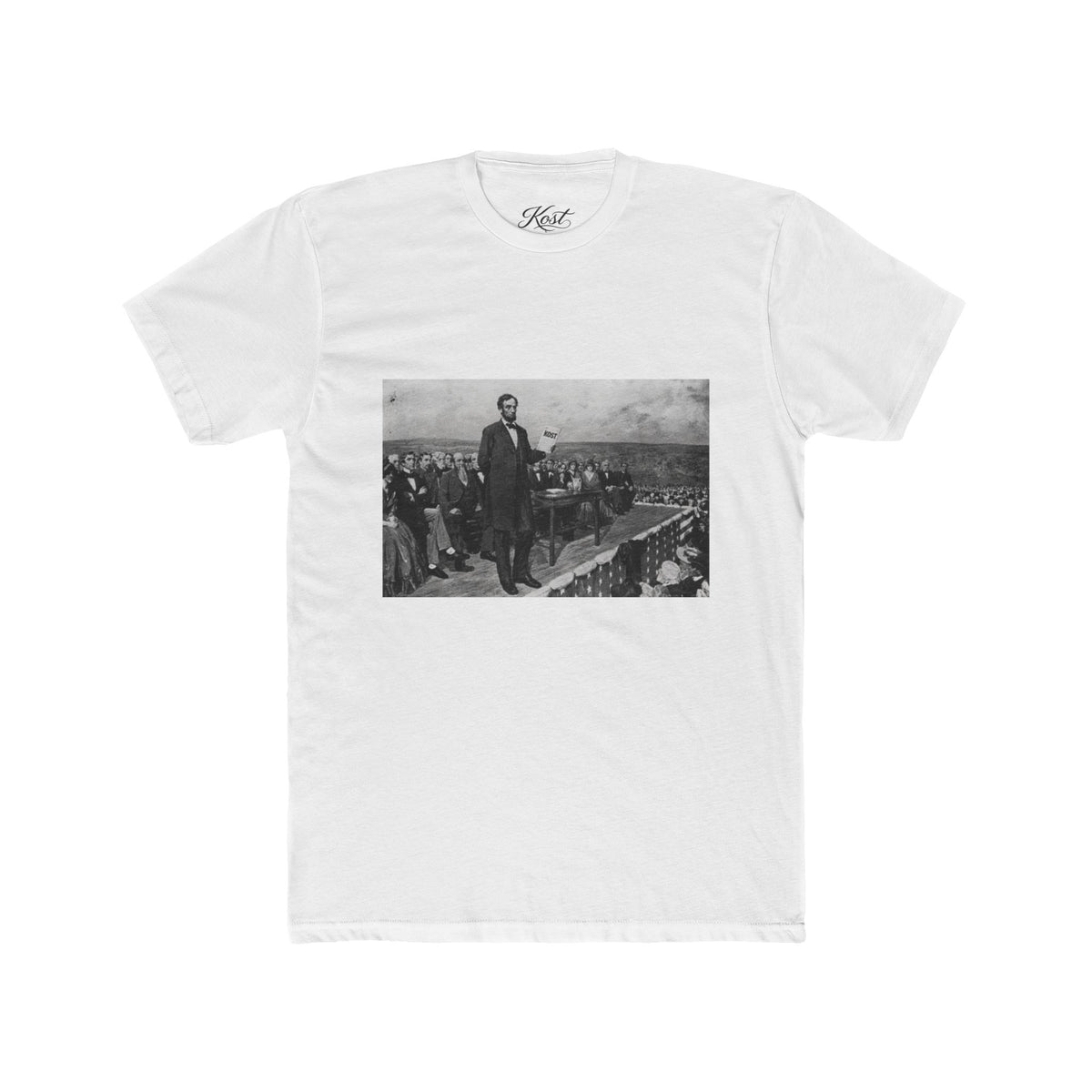Abraham Lincoln Gettysburg Address Tee — Vintage Historical Photo T-Shirt