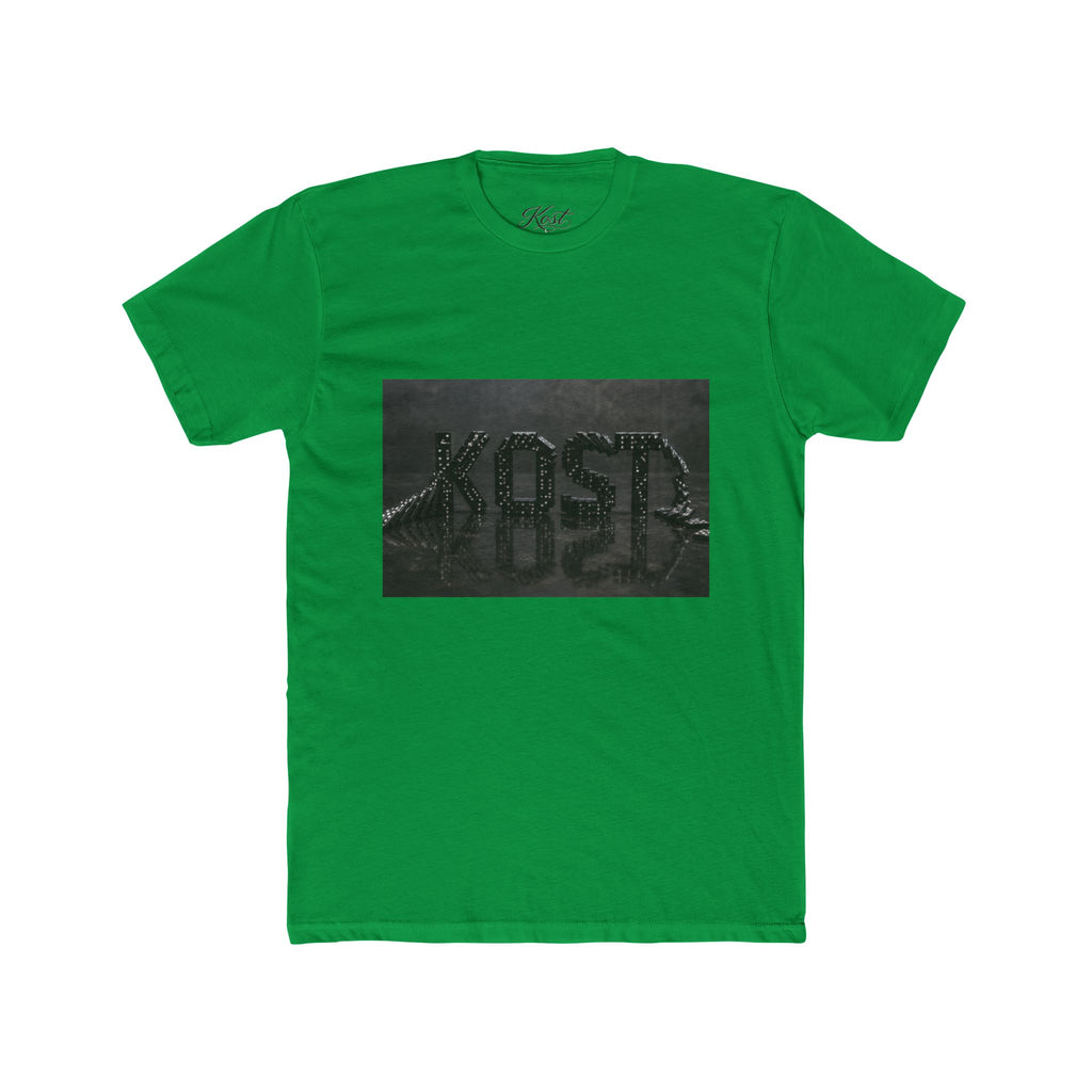 Vintage Black Washed 'KOST' Graphic Tee — Distressed Streetwear Cotton T-Shirt