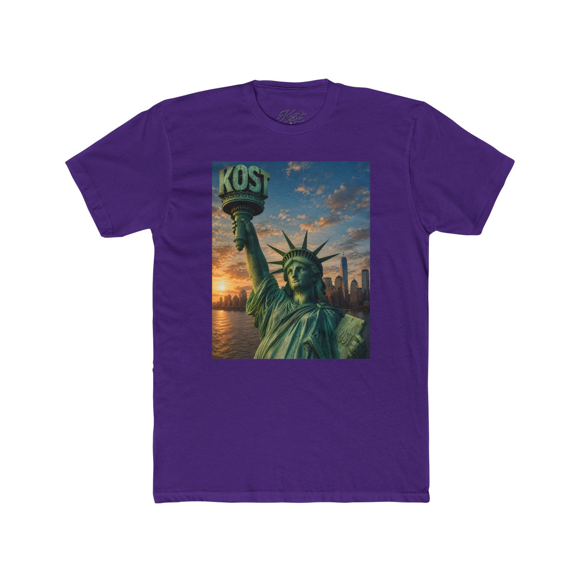 Statue of Liberty Sunset T‑Shirt — NYC Skyline Graphic Tee
