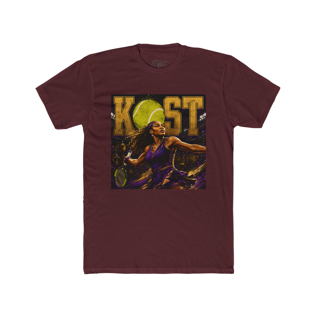 KOST Tennis Player Graphic Tee — Vintage Athlete Art Shirt