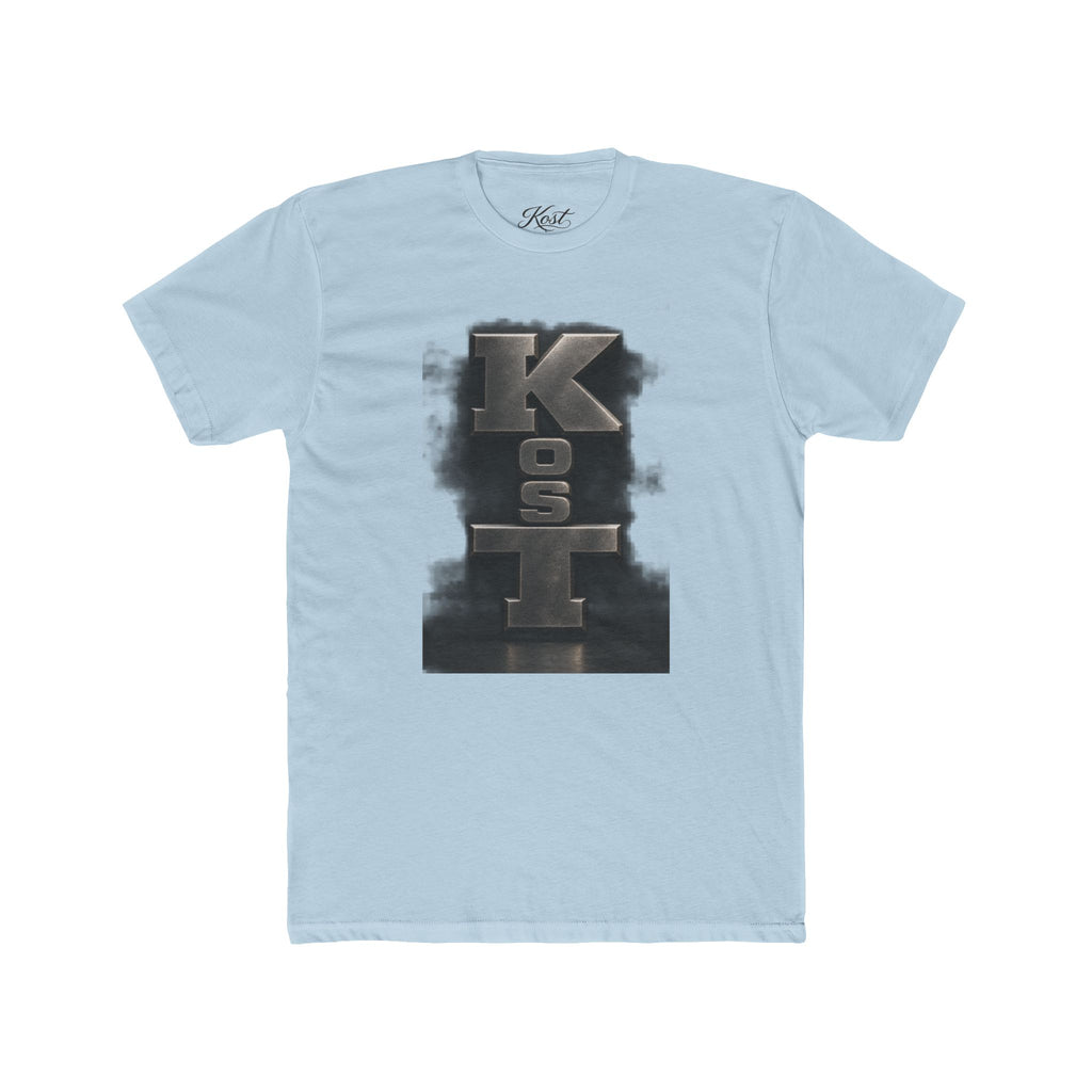 Kosl Vertical Monogram Tee — Bold Industrial Lettering Graphic T‑Shirt