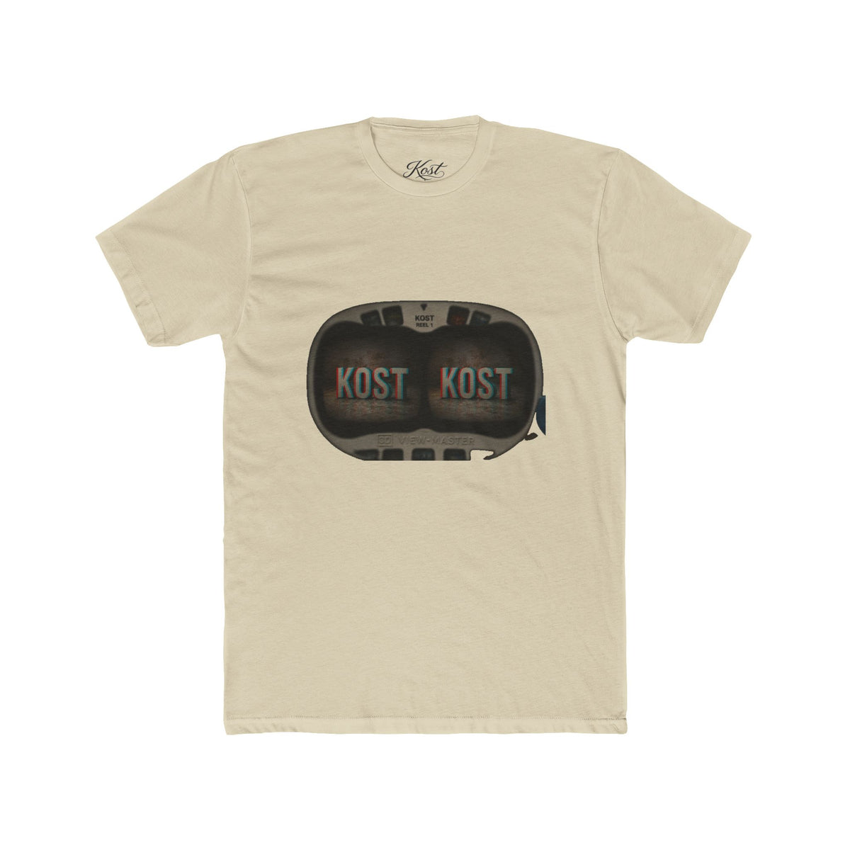 KOST Retro Camera Tee — Vintage Viewfinder Graphic Crew T-Shirt