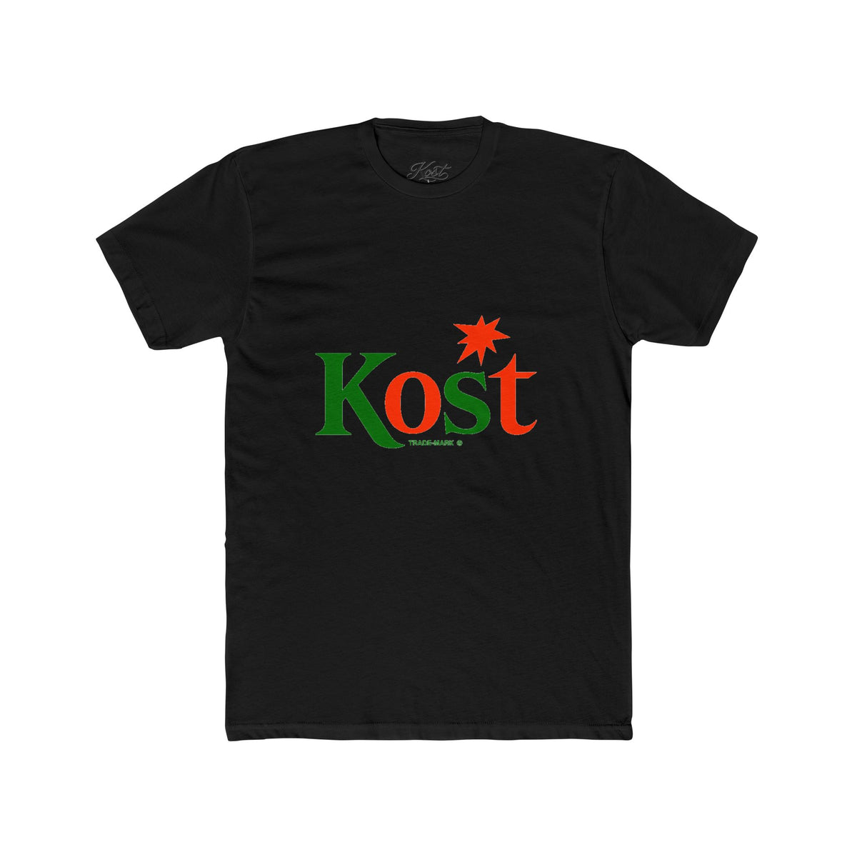 Kost Logo Tee — Retro Green & Red Graphic T-Shirt