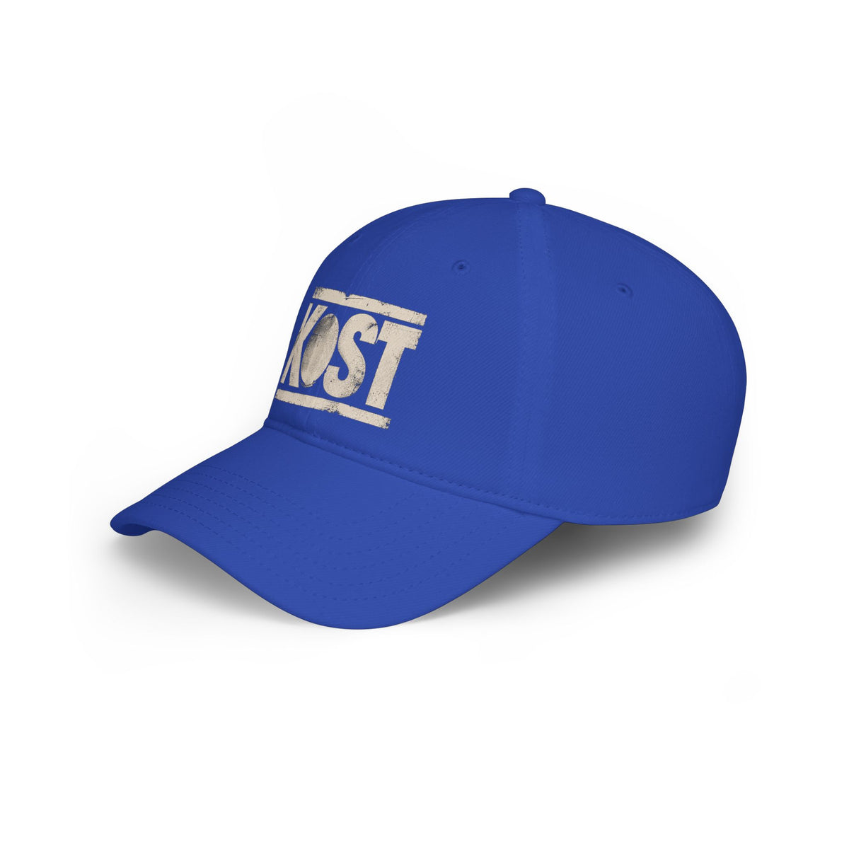 KOST Vintage Logo Baseball Cap — Distressed Red Low Profile Hat